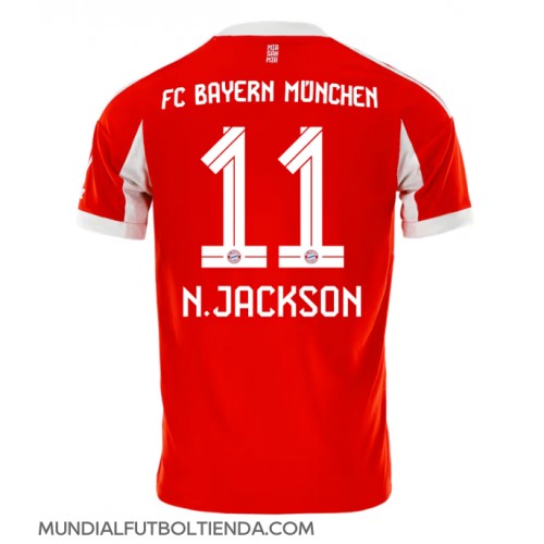 Camiseta Bayern Munich Nicolas Jackson #11 Primera Equipación Replica 2025-26 mangas cortas